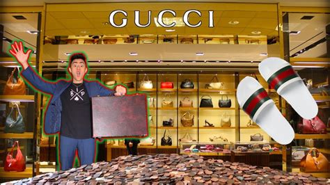 buying gucci with 100 000 pennies